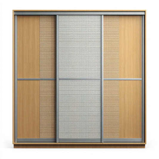 Armoire de chambre à 3 portes coulissantes chêne clair gris 180 x 60 x 200 cm panneaux de particules